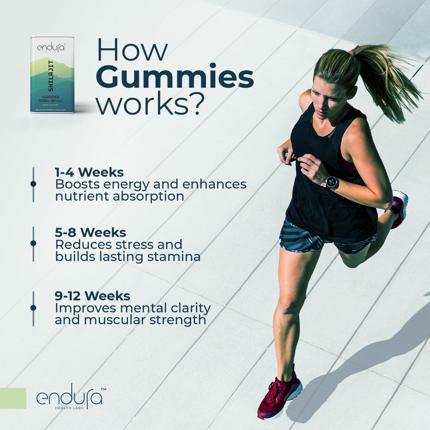 Endura Health Labs Shilajit  60 Gummies